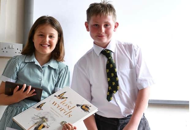 Pupils who took part in the poetry competition.
