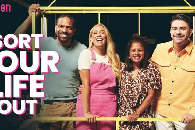 Left to right: Rob Bent, Stacey Solomon, Dilly Carter and Iwan Carrington