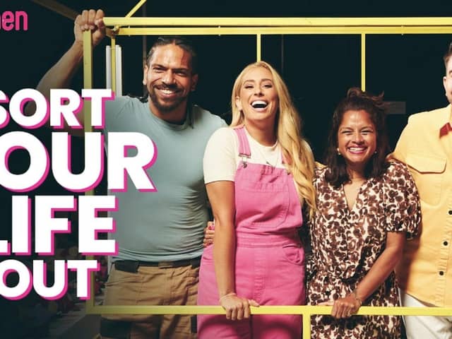 Left to right: Rob Bent, Stacey Solomon, Dilly Carter and Iwan Carrington