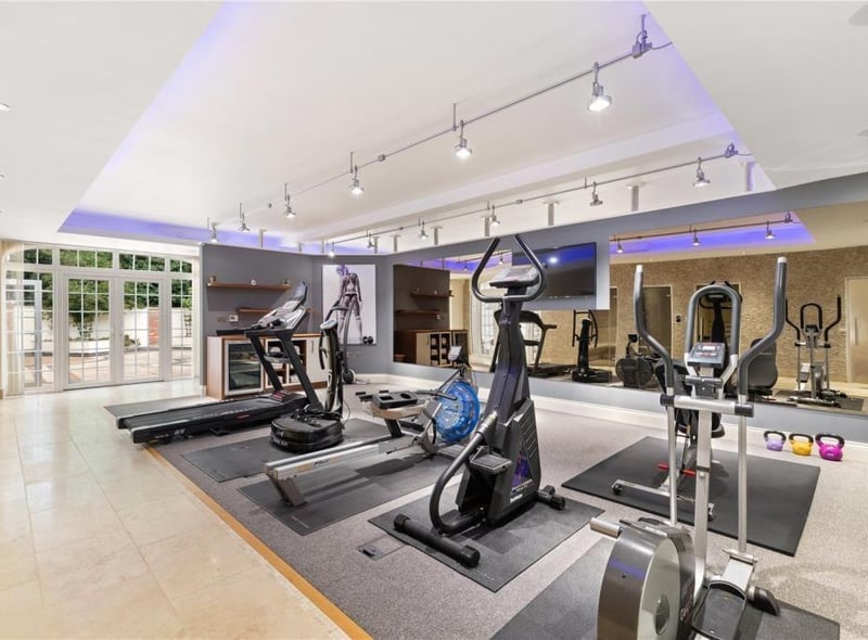 The area currently used as a gym.