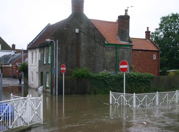 Flooding in Horncastle. Photo: Stephanie Harrison.