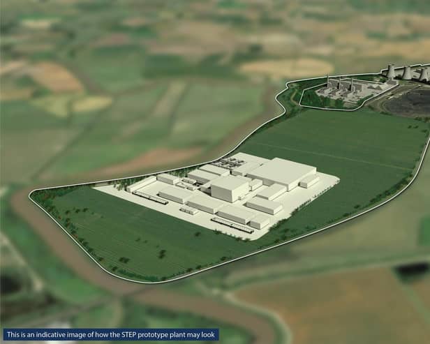 An image of what the STEP prototype plant may look like in West Burton.