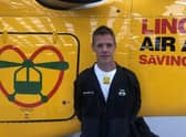 Ben Hare has piloted several life-saving flights for Lincs and Notts Air Ambulance.