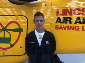 Ben Hare has piloted several life-saving flights for Lincs and Notts Air Ambulance.
