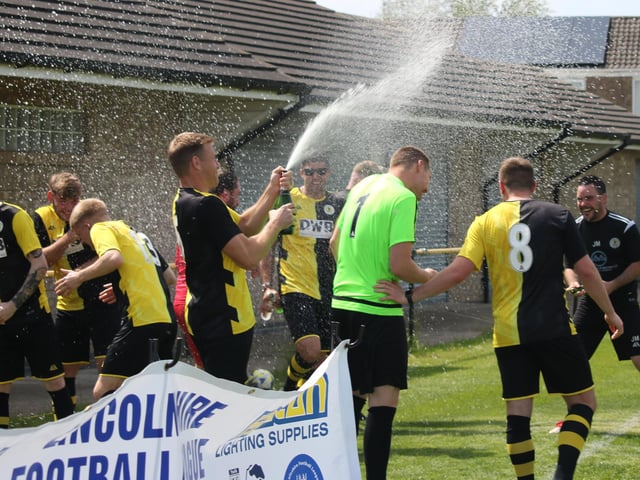 The champers is sprayed.