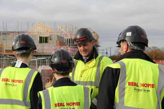 Students spoke to Beal colleagues including Contracts Manager, Wayne Edmonds, to learn more about their career journeys and what employers in the housebuilding industry are looking for.