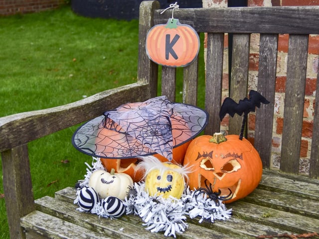 The pumpkin trail around Heckington Mill. Photo: Holly Parkinson