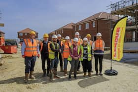 Colleagues from Longhurst Group and Lindum Group at the Vasey Fields development