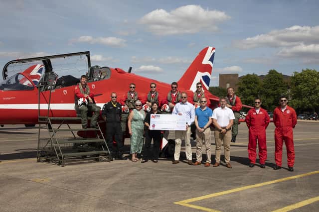 The presentation was made at RAF Scampton