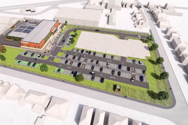 Images submitted as part of the application for a Community Diagnostic Centre in Boston.