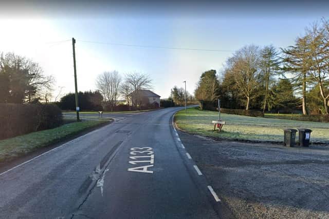 The crash happened on the  A1133 Collingham Road, Newton on Trent
