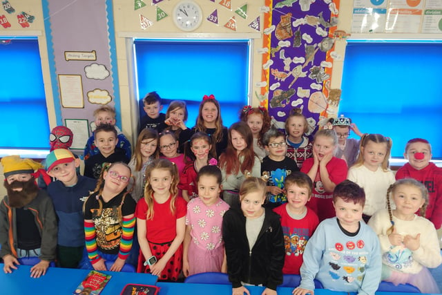 Everyone went crazy for Red Nose Day at Winchelsea School in Ruskington - Amethyst Class.