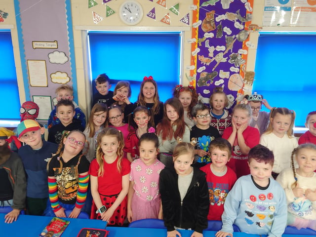 Everyone went crazy for Red Nose Day at Winchelsea School in Ruskington - Amethyst Class.