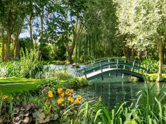 Another angle on the feature pond.