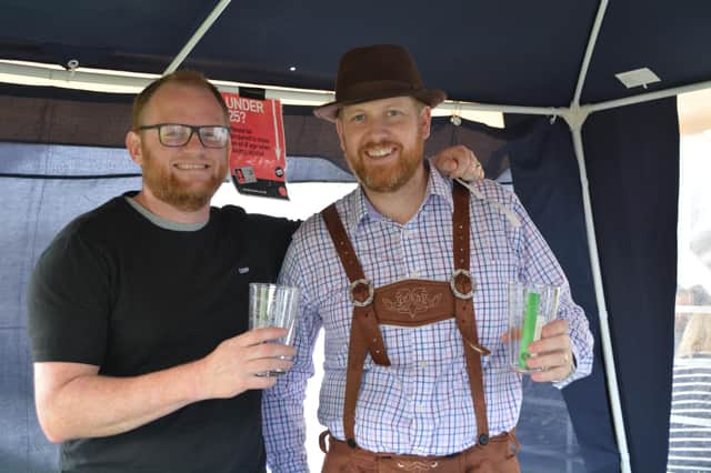 Visitors to the festival received a souvenir glass as part of their entry fee