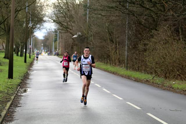 Striders' Jordan Skelly. Pic: John Rainsforth.