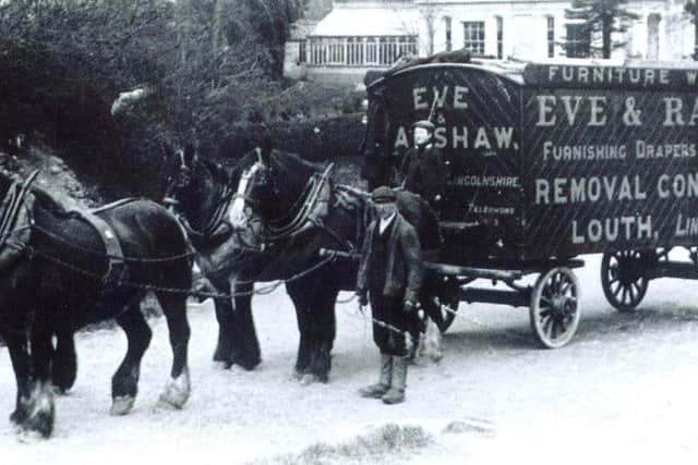 Eve & Ranshaw's removal horse and carriage.