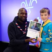 William and Chief Scout Dwayne Fields