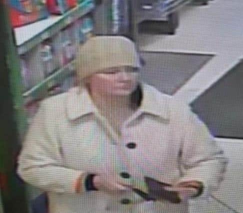 Do you recognise or see this woman in Morrisons in Louth?