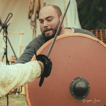 The Vikings Early Medieval Re-enactment group. Photo: Graydon Jones