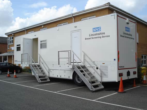 A mobile breast screening unit will be based in Ruskington until March.