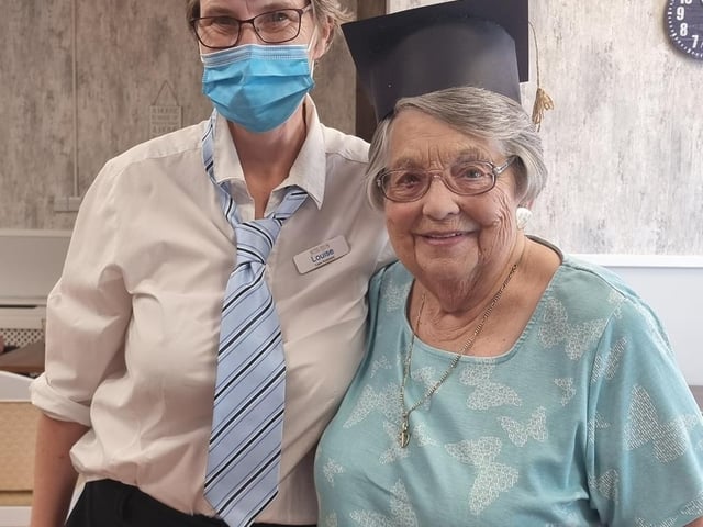 Louise Rider and Pat Blundell.