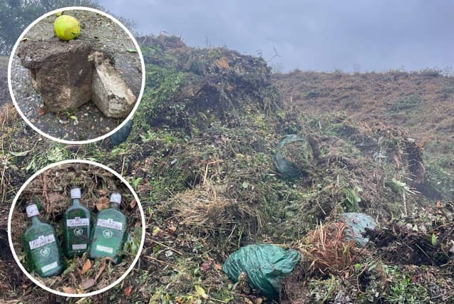 Some images of the contamination shared by ELDC.