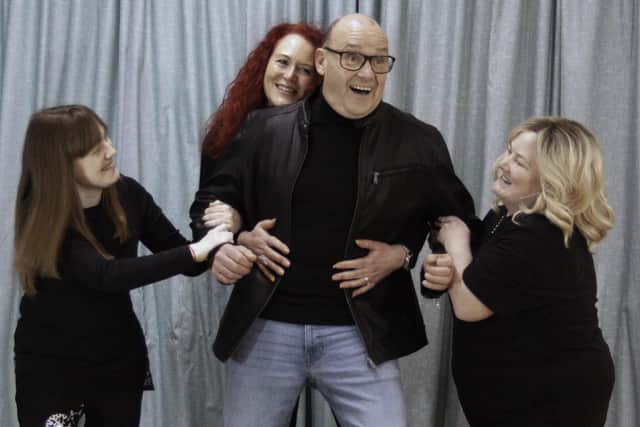 The cast of I'll Get My Man, from left: Lucy Kelley, Suzie Stevens, Paul Dexter, and Verity Connor.