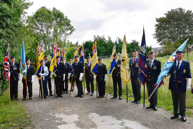 Standard Bearers at the service.