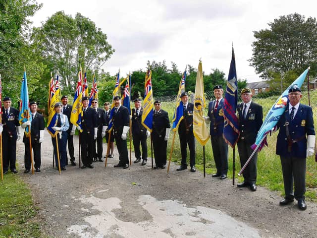 Standard Bearers at the service.