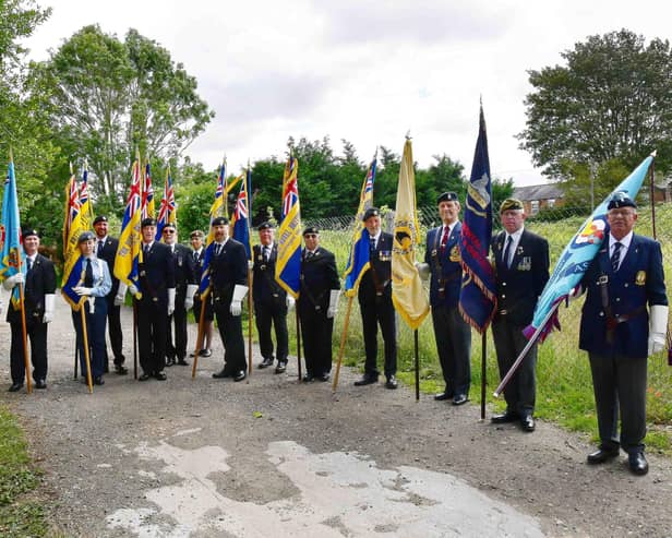 Standard Bearers at the service.