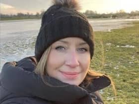 Nicola Bulley while out walking her dog.