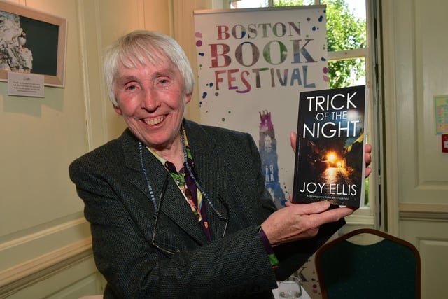 Best-selling crime author, Joy Ellis, at Boston Book Festival.