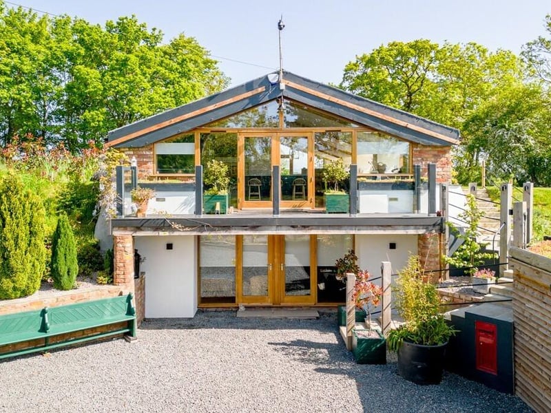 The rear of the property.
