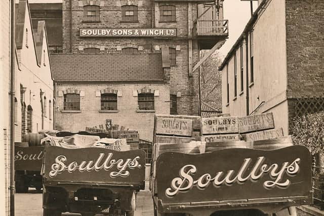 A charming view looking into the Soulby brewery from West Street, Alford in the late 1940s. (PHOTO BY: Amberley Publishing)