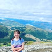 Evey Robinson on Ben Nevis.