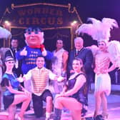 Mayor of Skegness Coun Pete Barry and guests at the opening Gala Night at the Wonder Circus in Skegness.