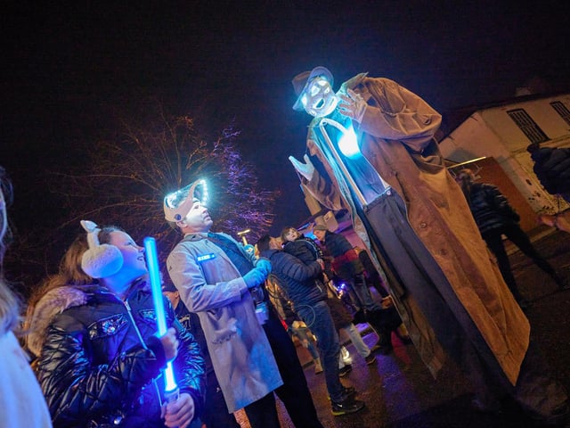 There were displays and activities for all the family across town.