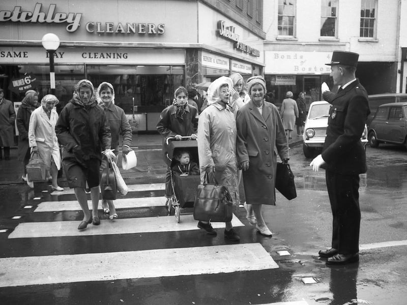 Looking towards Sketchley Cleaners, where Age UK is located today.