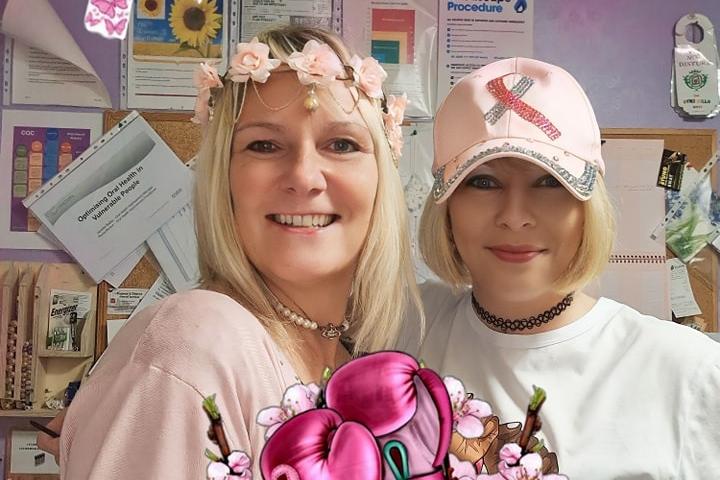 Manager Hayley Peace and Care Home coordinator Cheryl Curtis.