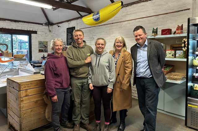 Members of West Lindsey District Council visited businesses around the district, including Williamsons Farm Shop