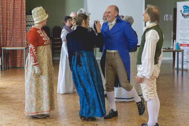 Georgian dancing in full costume. Photo: Graydon Jones