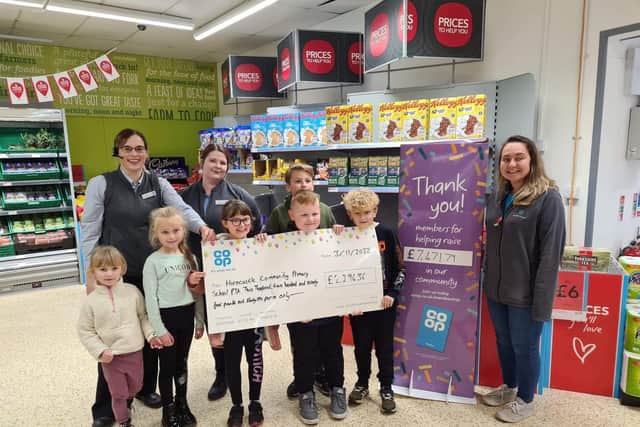 Horncastle Coop Members raised £2,294.36 for Horncastle Primary School PTA.