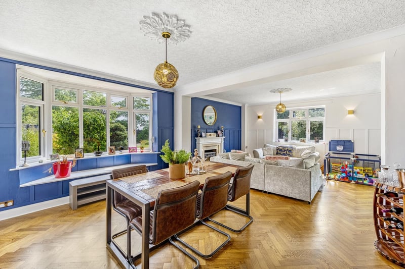 The triple-aspect living room.