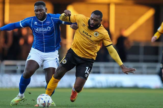 Boston United slipped to another frustrating home defeats after conceding more poor goals. Pic: Chris Bray.