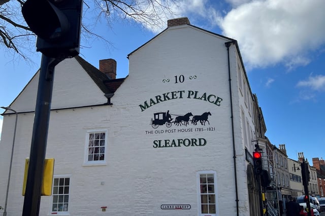 The new mural to the old post house in Sleaford. Photo: NKDC