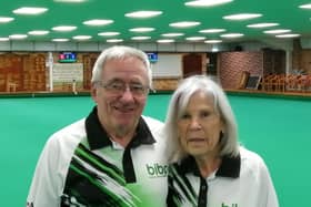 Two of the Breakaways rink that drew with Holland Fen, Mike and Anita Rymer