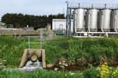An Anglian Water treatment works in Anwick, near Sleaford.