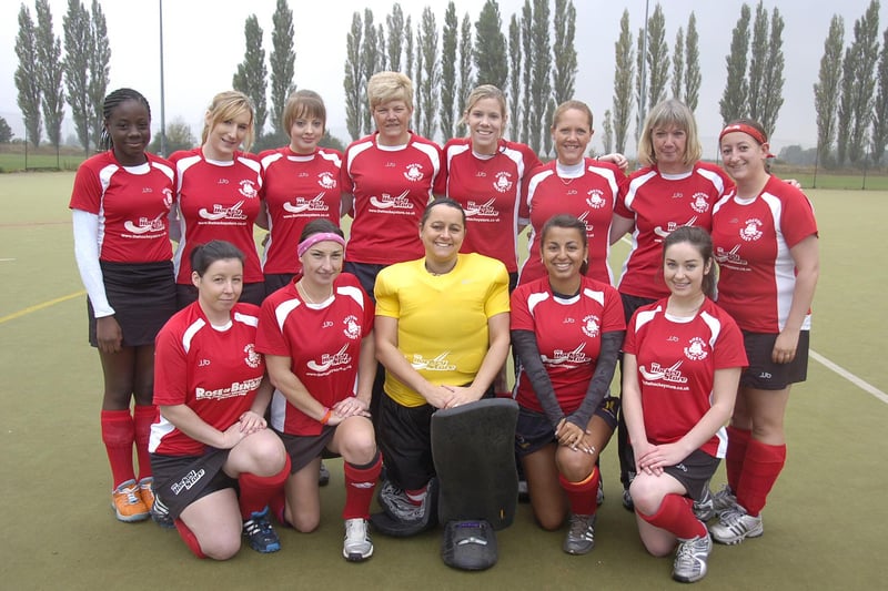 Here we have members of Boston Hockey Club's ladies team 10 years ago. Pictured are (from left, back) Akayla Newton, Alice Peto, Laura Panton, Petra Wood, Katie Beeson, Lisa Ceaser, Claire Nundy, and Caroline Chester-O'Neill (front) Kelly Tomlinson, Leigh Chapman, Donna Chester-O'Neill, Lauren Pitts, Lauren Harvey.
