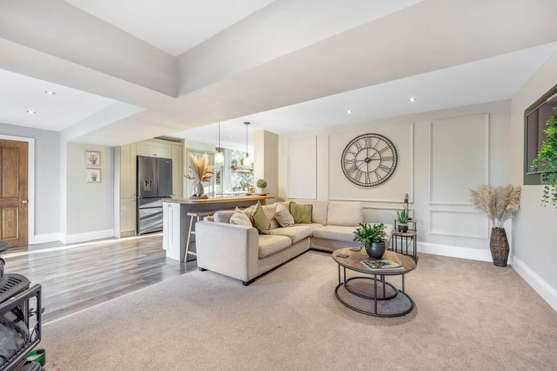 A closer look at the family room.